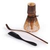 BambooMN Matcha Whisk Set - Chasen (Tea Whisk), Chashaku (Hooked Bamboo Scoop), Deep Scoop - Black - 1 Set view 1