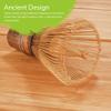 BambooMN Matcha Whisk Set - Chasen (Tea Whisk), Chashaku (Hooked Bamboo Scoop), Deep Scoop - Black - 1 Set view 2