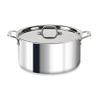 All-Clad D3 3-Ply Stainless Steel Stockpot with Lid 8 Quart, Induction, Oven Broiler Safe 600F, Silver view 1