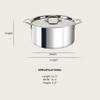 All-Clad D3 3-Ply Stainless Steel Stockpot with Lid 8 Quart, Induction, Oven Broiler Safe 600F, Silver view 2