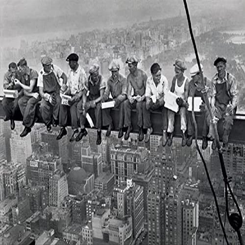 New York Lunch atop a Skyscraper Photograph Taken in 1932 by Charles C. Ebbets Print Poster (20 x 16)