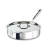 All-Clad D3 3-Ply Stainless Steel Saut Pan 4 Quart Induction Oven Broiler Safe 600F Pots and Pans, Cookware Silver view 1