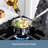 All-Clad D3 3-Ply Stainless Steel Butter Warmer 0.5 Quart Induction Oven Broiler Safe 600F Pots and Pans, Cookware, Sauce Pan Silver, 1/2-Quart view 4