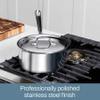 All-Clad D3 3-Ply Stainless Steel Sauce Pan with Lid 2 Quart, Induction, Oven Broiler Safe 600F, Multipurpose, Compatible w/ All Cooktops, For Restaurant or Home Kitchen, Pots & Pans, Cookware, Silver view 3