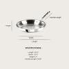 All-Clad D3 3-Ply Stainless Steel Fry Pan 12 Inch Induction Oven Broiler Safe 600F Pots and Pans, Cookware Silver view 2