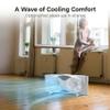 Comfort Zone Twin Window Fan with Remote Control, Removable Cover, Reversible, 9 inch, 3 Speed, 3 Function, Expandable, Exhaust, Airflow 8.40 ft/sec, Ideal for Home, Kitchen, Bedroom & Office, CZ310R view 4