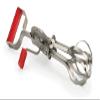 RSVP International Endurance (BEATR-RD) Antique Egg Beater, Hand-Crank, Stainless Steel, 12.25" | Whips & Beats Eggs, Cream, or Other Liquids | Dishwasher Safe | Retro Mixer view 1
