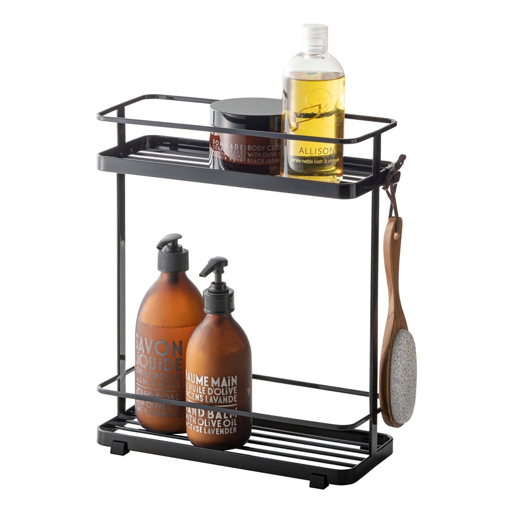 YAMAZAKI Home Tower Bath Rack - Bathroom Shower Storage Holder, Caddy Shelf Organizer - Small, 13" - Steel -