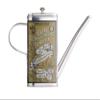 KitchenCraft World of Flavours Olive Oil Drizzler Can with Decorative Print, Stainless Steel, 500 ml view 1