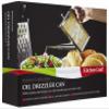 KitchenCraft World of Flavours Olive Oil Drizzler Can with Decorative Print, Stainless Steel, 500 ml view 4