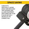 Legrand Pass & Seymour PS5266SSANCCV4 15 Amp 125V Straight Blade Extra Hard Use Specification Grade Angle Plug, NEAM 5-15P, Black/White (1 Count) view 3