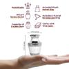 Trupoint Memorials Small Urns for Human Ashes Keepsake, Decorative Mini Cremation Urn for Adult Men and Women, Small Pearl with Silver Lining view 3