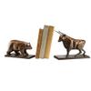 SPI Home Bull & Bear Bookends,Brown,4.0x7.5x10.5 view 1