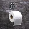 HASKO accessories - Powerful Vacuum Suction Cup Toilet Paper Holder  Wall Mount Stainless Steel Tissue Roll Dispenser for Bathroom & Kitchen  Can be Mounted on Clean Flat Smooth Surface (Chrome) view 2