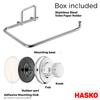 HASKO accessories - Powerful Vacuum Suction Cup Toilet Paper Holder  Wall Mount Stainless Steel Tissue Roll Dispenser for Bathroom & Kitchen  Can be Mounted on Clean Flat Smooth Surface (Chrome) view 4