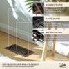 Decor Grates Metal Oriental Decorative Air Vent Cover 4x10 Floor Register  Adjustable Control Lever  AC Floor Vent Covers for Home Floor Vents  Fits 4 x 10 Inch Opening  Rubbed Bronze (AJH410-RB) view 2