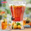 Buddeez Clear Drink 3.5 Gallon Plastic Beverage, Comes with Stand, Spigot, Ice Cone, Large Punch Dispenser for Parties view 4