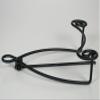 BANBERRY DESIGNS Black Metal Easels - Set of 3 - Scroll Design - Wrought Iron Display Stands - 6 InchesTall view 4