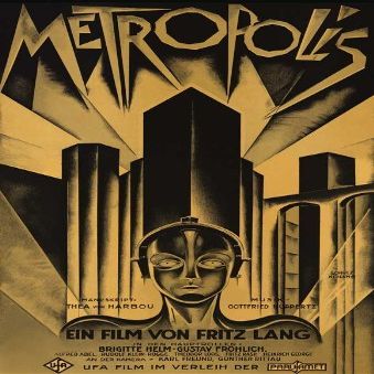 Metropolis Movie Poster (27 x 40 Inches - 69cm x 102cm) (1926) German Style D -(Brigitte Helm)(Alfred ABEL)(Gustav Froehlich)(Rudolf Klein-Rogge)(Fritz Rasp)(Heinrich George)