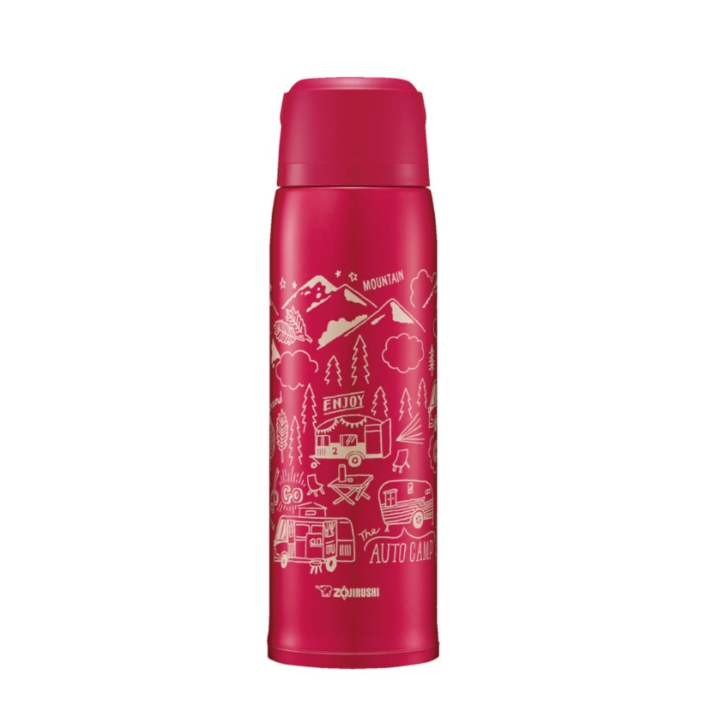 Zojirushi SJ-JS10RA Stainless Steel Bottle Mug, Red