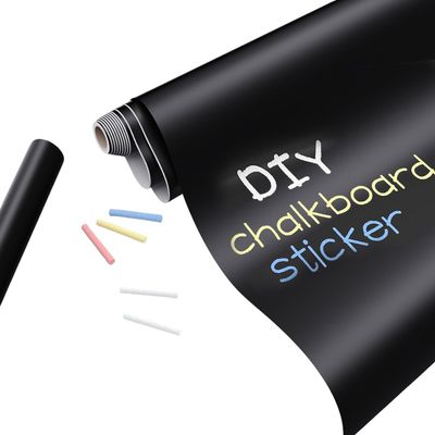 Chalkboard Wallpaper Stick and Peel Customizable Paint Self-Adhesive Removable Reusable for Homeschool Office Training Displays Blackboard 17.7"x78.7"