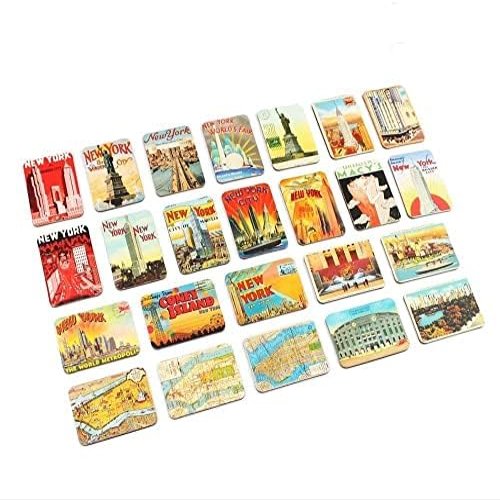 Refrigerator magnets set of 24 New York souvenirs magnetic fridge magnet home decoration accessories arts crafts