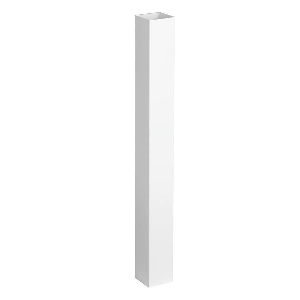 Fypon Premium Post Sleeve | 38" Height by 4" Outside Width & Depth | One Piece Hollow Design White Smooth Texture | 40050438PS