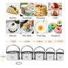 HULISEN Biscuit Cutter Set (5 Pieces/Set), Round Cookies Cutter with Handle, Professional Baking Dough Tools, Gift Package view 3