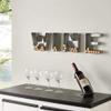 Danya B. HG11415 Wall Mount Decorative Galvanized Metal Art Wine Letters Cork Holder view 1