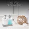 Modern Innovations Acrylic Twin Liquid Soap and Lotion Dispenser Set with Caddy - Double Soap Dispenser for Kitchen - Clear Soap Dispenser for Bathroom, Shampoo, Conditioner, Body Wash view 4