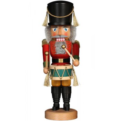Christian Ulbricht Nutcracker - Drummer Red - Glazed