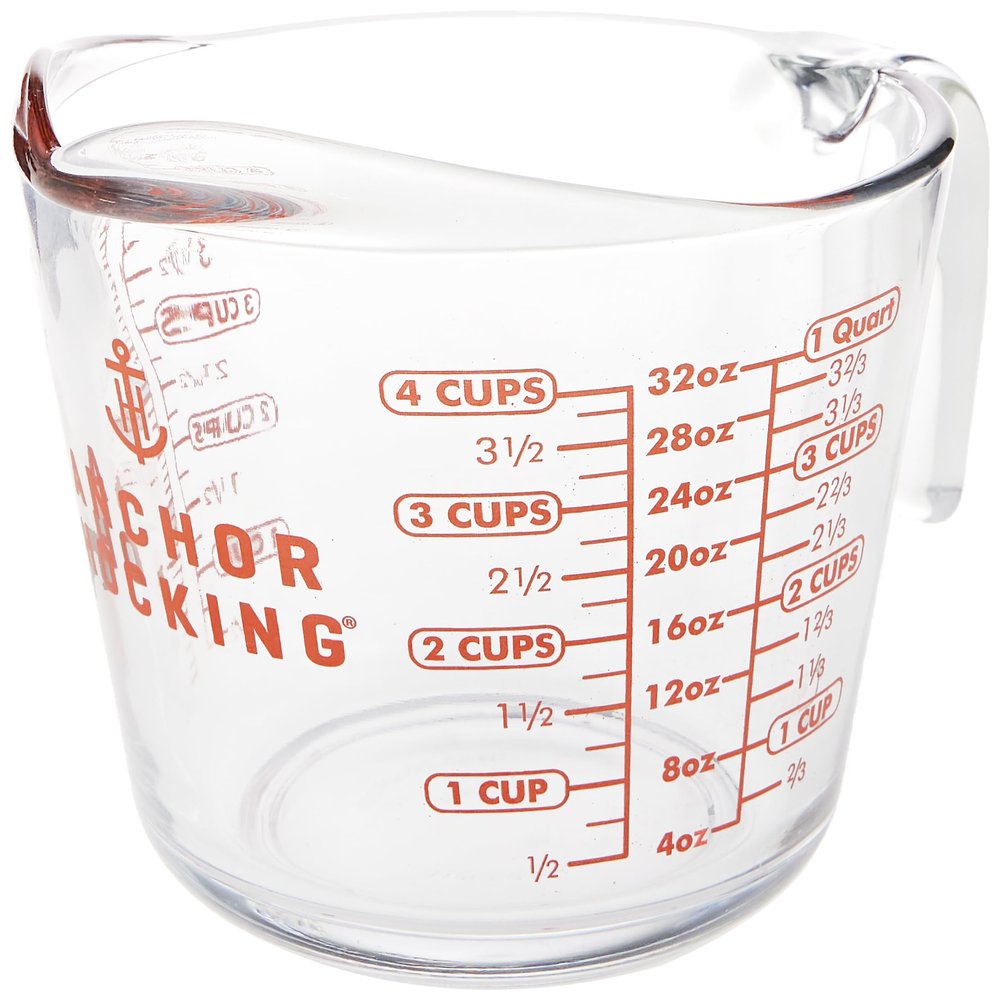 Anchor Hocking Glass Measuring Cup, 32 Oz