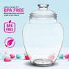 Modern Innovations 128-Ounce Candy & Cookie Jar with Lid, 1 Gallon Premium Acrylic Clear Apothecary Jar, Wedding & Home Dcor Centerpiece, Decorative Kitchen Storage Jar, Bathroom Organization view 3