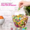Modern Innovations 128-Ounce Candy & Cookie Jar with Lid, 1 Gallon Premium Acrylic Clear Apothecary Jar, Wedding & Home Dcor Centerpiece, Decorative Kitchen Storage Jar, Bathroom Organization view 4