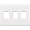 Lutron VWP-3-WH Vareo, 3-Gang Wallplate in White, matte finish view 1