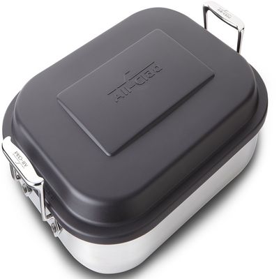 All-Clad Specialty Stainless Steel Lasagna Pan 12x15x2.75 Inch Induction Oven Broiler Safe 600F Frozen Lasagna, Pots and Pans, Cookware Silver