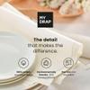 Cotton Cocktail Napkin - 4.3 x 4.3 in - 50 units per roll - Black view 4
