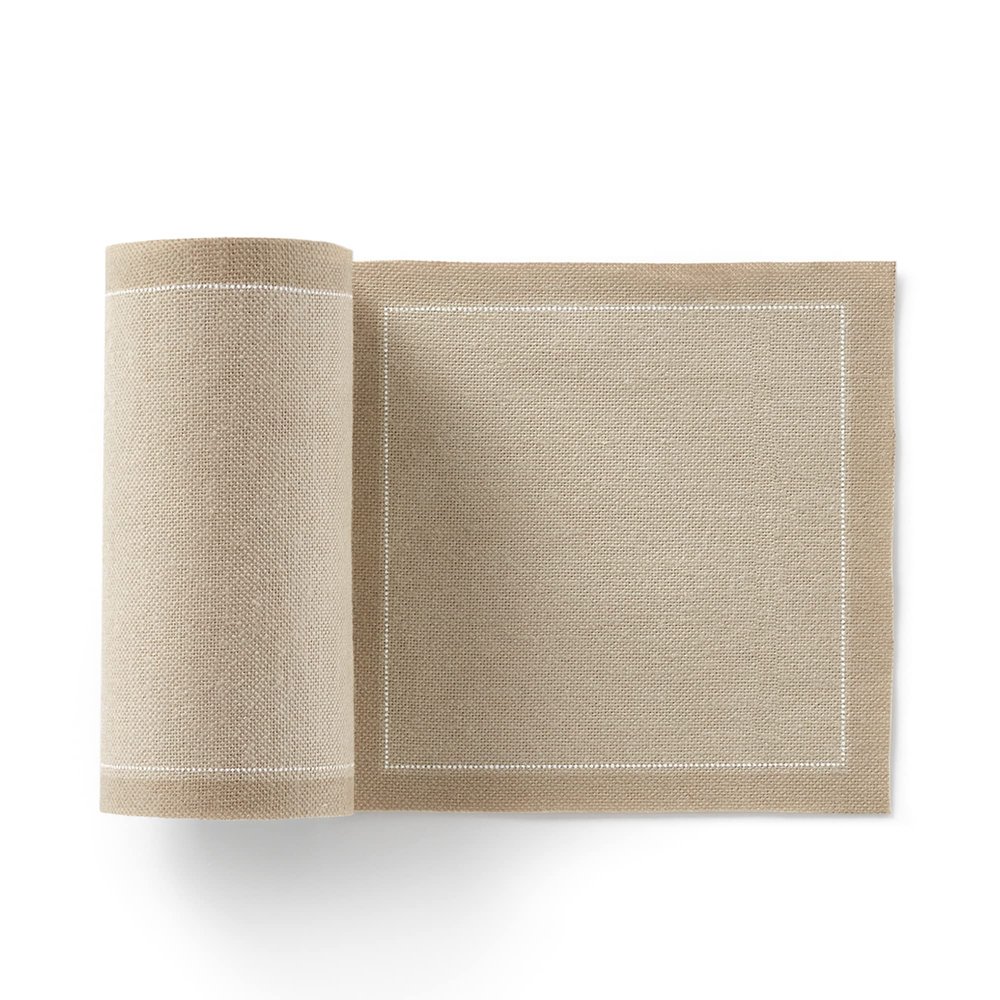 MY DRAP Cotton Cocktail Napkin, 50 units per roll, 4.5 x 4.5-Inch, Sand