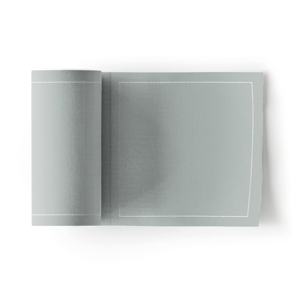 Cotton Cocktail Napkin - 4.3 x 4.3 in - 50 units per roll - Grey
