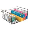 iDesign York Metal Under Shelf Storage Basket Storage Organizer for Kitchen, Bathroom, Office, Bronze view 1