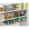 iDesign York Metal Under Shelf Storage Basket Storage Organizer for Kitchen, Bathroom, Office, Bronze view 3