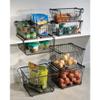 iDesign York Metal Under Shelf Storage Basket Storage Organizer for Kitchen, Bathroom, Office, Bronze view 4