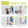 True Lux Electric Corkscrew Wine Opener with Foil Cutter and AC Adapter Charger, Cordless Wine Bottle Opener for Home Bar, Birthday Party, Housewarming, Wedding Gifts, Set of 1, Silver view 3