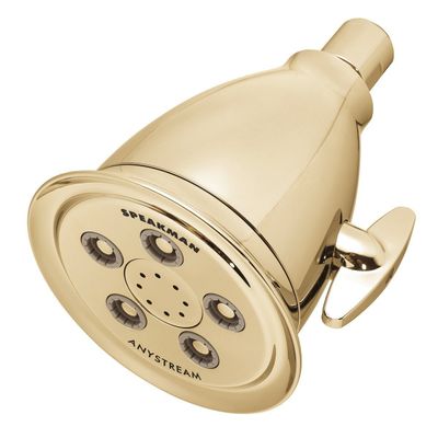 Speakman, Polished Brass S-2005-HB-PB Hotel Anystream High Pressure 2.5 GPM Adjustable Shower Head