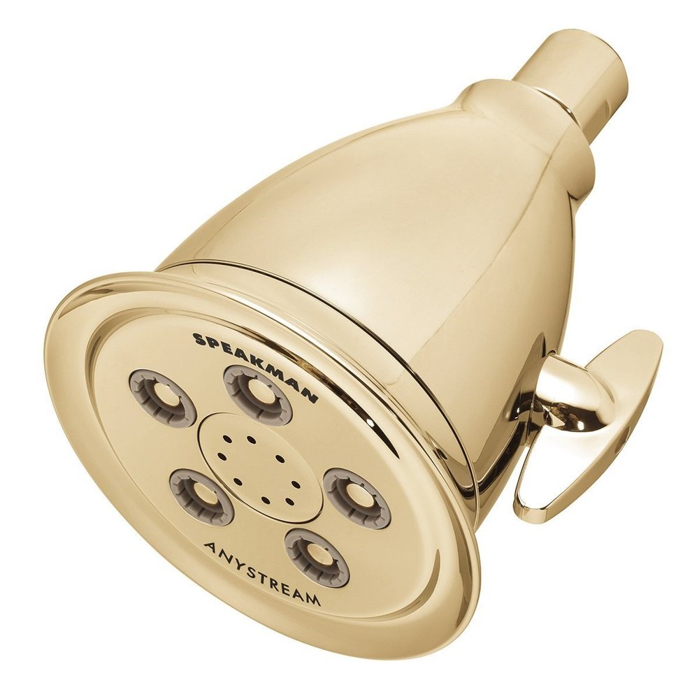 Speakman, Polished Brass S-2005-HB-PB Hotel Anystream High Pressure 2.5 GPM Adjustable Shower Head