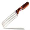 Crinkle Cutter Knife, Wood Handle (#019) view 1