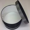 Sarah's Hat Boxes Classic Black/Gray Hat Box  18.5" x 9.5" (Dia. x Ht.) Handmade in USA  Odorless Non-Toxic Adhesive, Cording Handle  Premium Storage for Hats & Accessories view 3