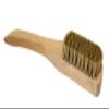 Newhouse Specialty Silk Spotting Brush #72, White Hog Bristle, Ideal for Delicate Fabrics, Wood Handle, Brown view 1
