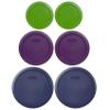 Pyrex Simply Store Replacement Lids for 6 Piece Storage Set - Lids only view 1