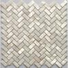 Genuine White Herringbone Mother of Pearl Mosaic Tile 6 Packs-Bathroom Kitchen Shower Wall Backspalsh Tile view 1